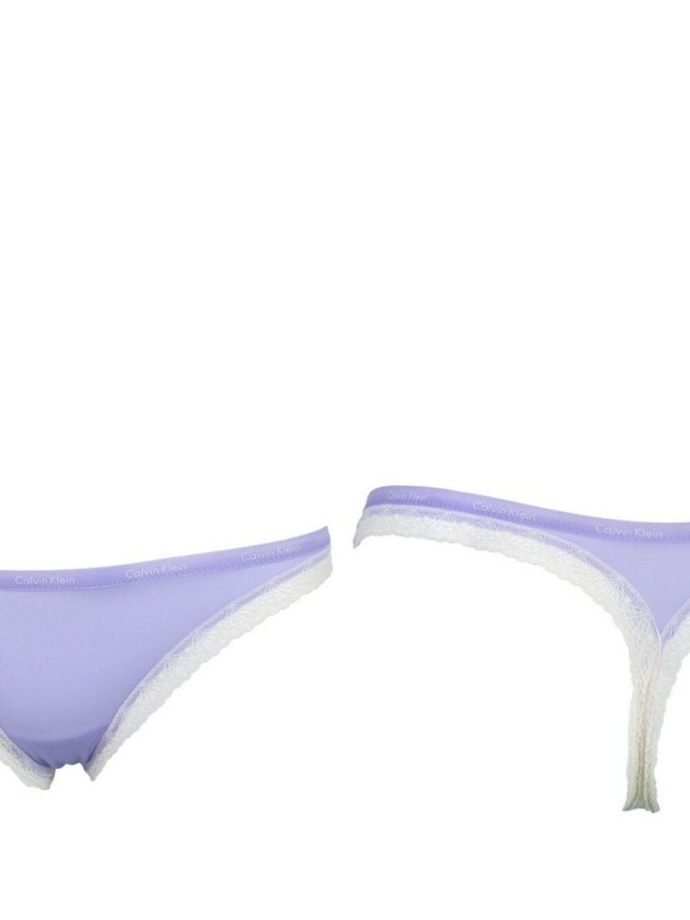 Calvin Klein Bottoms Up Thong Panty D3445 Lavender Twist Size L NWT